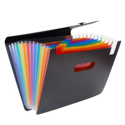 24 Pocket Expanding File Folder With Cover