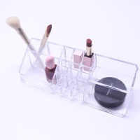 home storage makeup brush holder 9 holes lipstick holder cosmetic container nail polish/liquid foundation frame