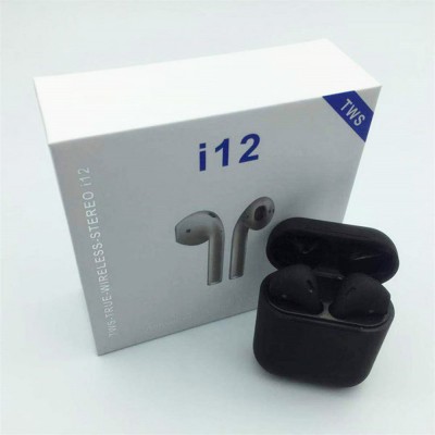 Mini Sport TWS i12 Wireless Earphones i12S TWS Earbuds with Charging Box In Ear Used Mobile Phone Sports